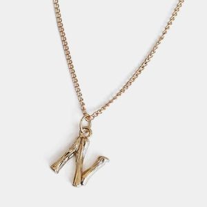 Letter "N" Pendant Necklace